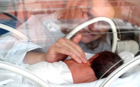 Post-discharge care for a newborn baby.