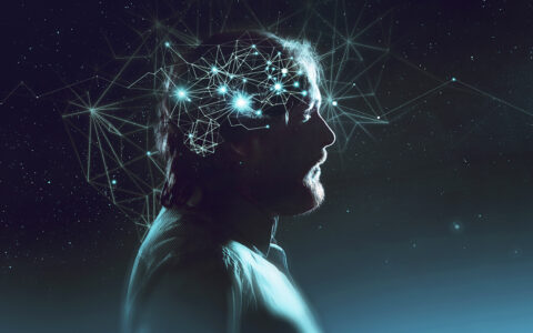 Brain neurons artistic concept