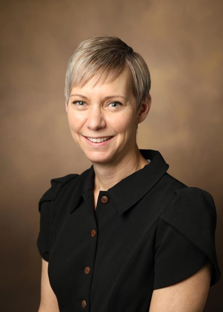 Heidi Schaefer poses for a headshot in the Medical Center North photo studio Wednesday, March 30, 2022 at Vanderbilt University Medical Center in Nashville, Tennessee.